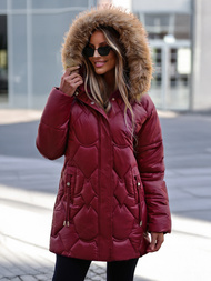 Women's Winter Jacket - Burgundy OZONEE JS/5M3332/1