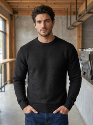 Men's Jumper - Black OZONEE JS/59B3600/3