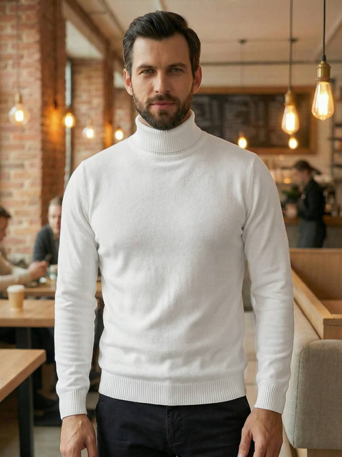 Men's Jumper - White OZONEE JS/59B3603/1