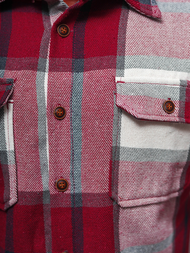 Men's Shirt - Burgundy OZONEE NB/MC727R