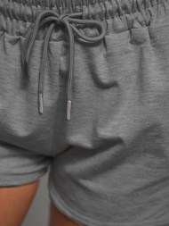 Women's sweat shorts - anthracite OZONEE JS/8K1256/5
