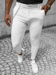 Men's Chinos - White OZONEE DJ/550170