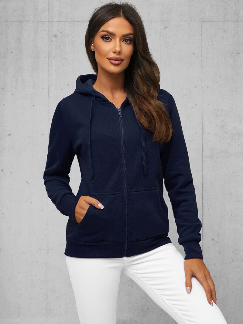 Women's Hoodie - Navy blue OZONEE JS/W03Z