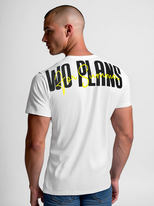 Men's T-shirt - White OZONEE O/T1277/1Z