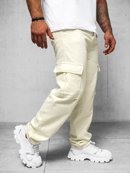 Men's Trousers - Ecru OZONEE DO/4001