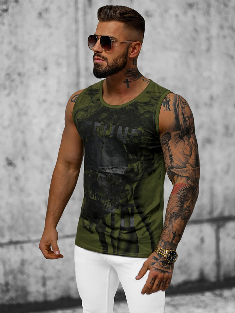 Men's Tank Top - Green OZONEE O/T106/29