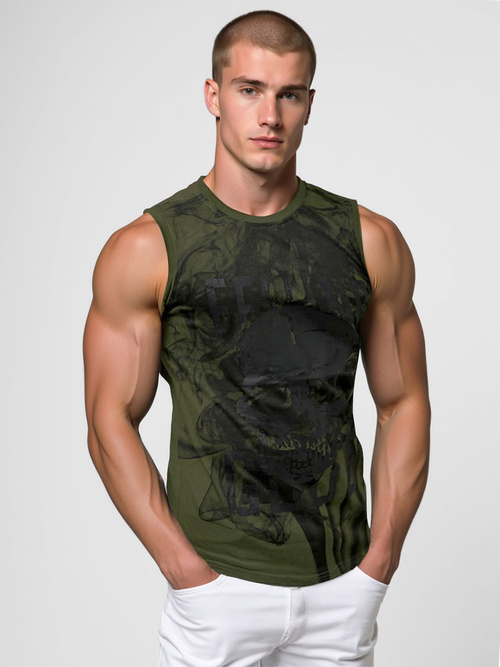Men's Tank Top - Green OZONEE O/T106/29Z