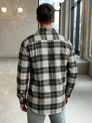 Men's Shirt - Grey OZONEE V/V172Z