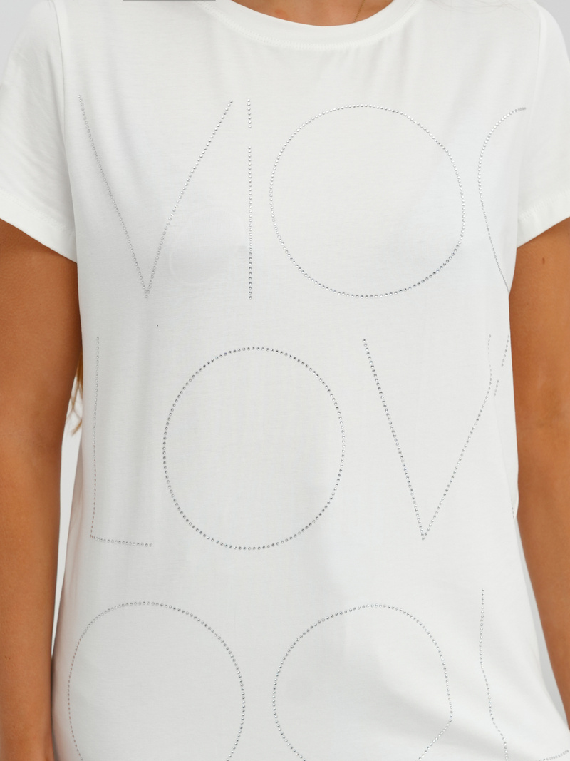 Women's T-shirt - White OZONEE JS/YJ77841