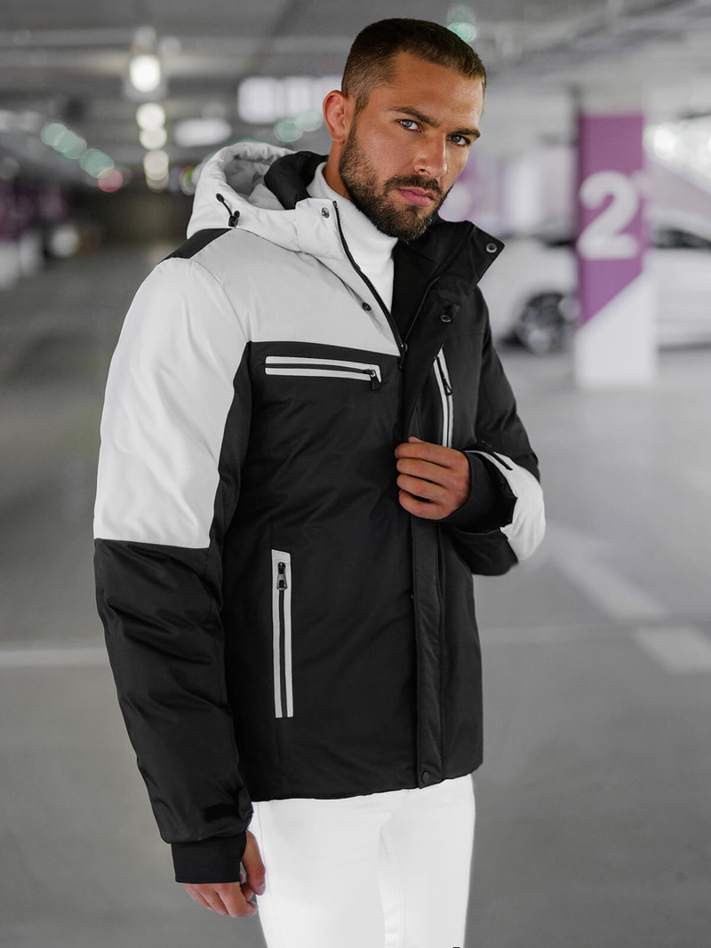 Men's Jacket - Black/Grey OZONEE JS/91M9903/92