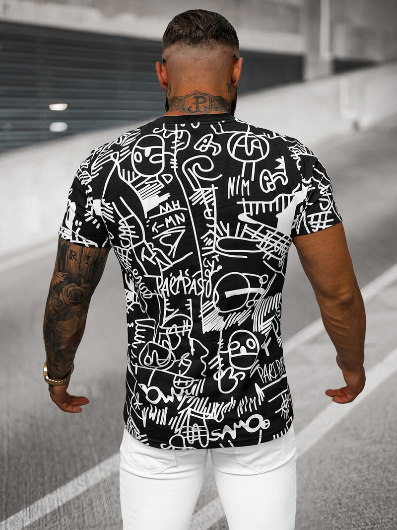 Men's T-shirt - Black OZONEE O/T1269/3