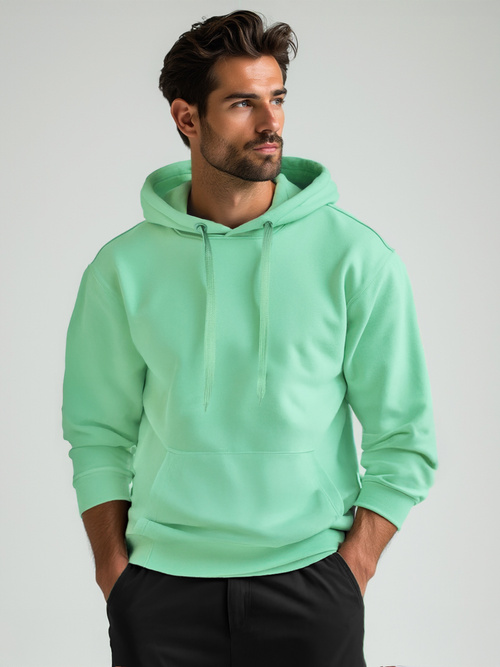 Men's Hoodie - Mint OZONEE JS/2009Z