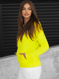 Women's Hoodie - Yellow neon OZONEE JS/W02Z