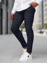 Men's Chinos - Navy Blue OZONEE DJ/5632Z