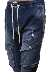 Men's Jogger Jeans - Dark Blue OZONEE O/2048
