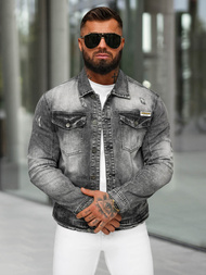 Men's Denim Jacket - Black OZONEE NB/MJ529N