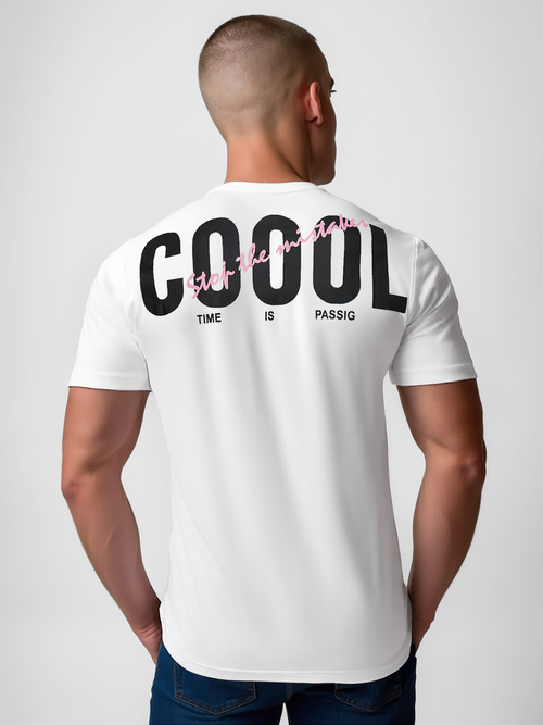 Men's T-shirt - White OZONEE O/T1278/1Z