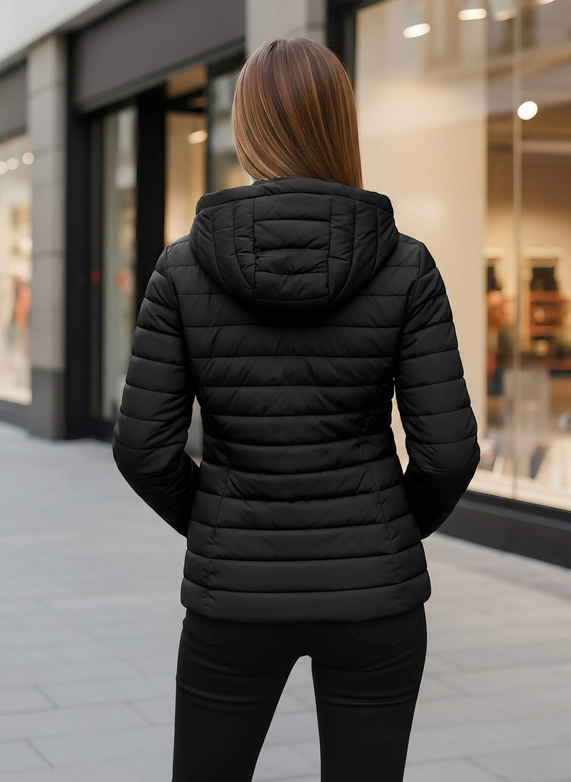 Women's Jacket - Black OZONEE JS/16M9103/392Z