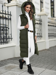 Women's Gilet - Dark Green OZONEE JS/5M3157/136Z