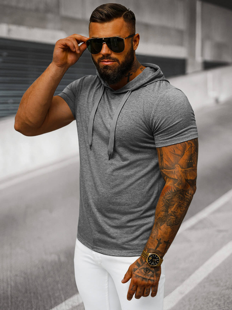 Men's T-shirt - Anthracite OZONEE JS/8T89/5