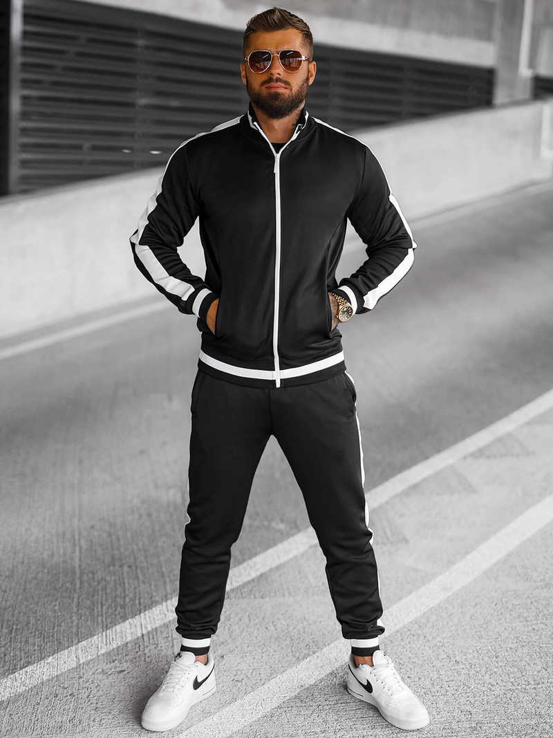 Men's Tracksuit - Black OZONEE JS/8C99/3Z
