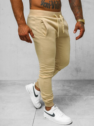 Men's Sweatpants - Light Beige OZONEE JS/XW01/159Z