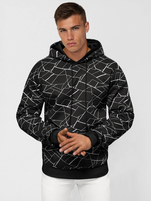 Men's Hoodie - Black OZONEE JS/8B1235/3Z