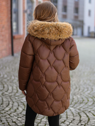 Women's Winter Jacket - Chocolate OZONEE JS/5M3332/158