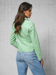 Women's Leather Jacket Mint OZONEE O/G88
