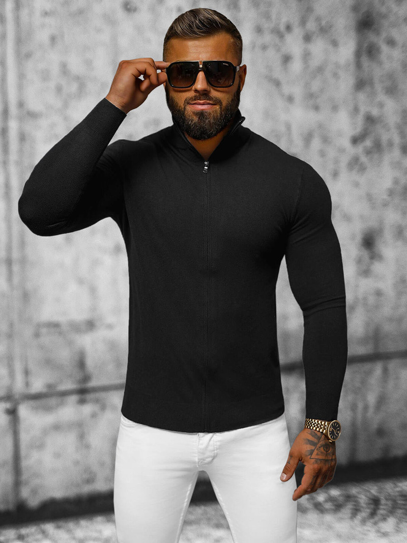 Men's Jumper - Black OZONEE NB/MM6004/4Z