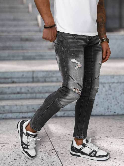 Men's Jeans - Black OZONEE NB/MP0045N