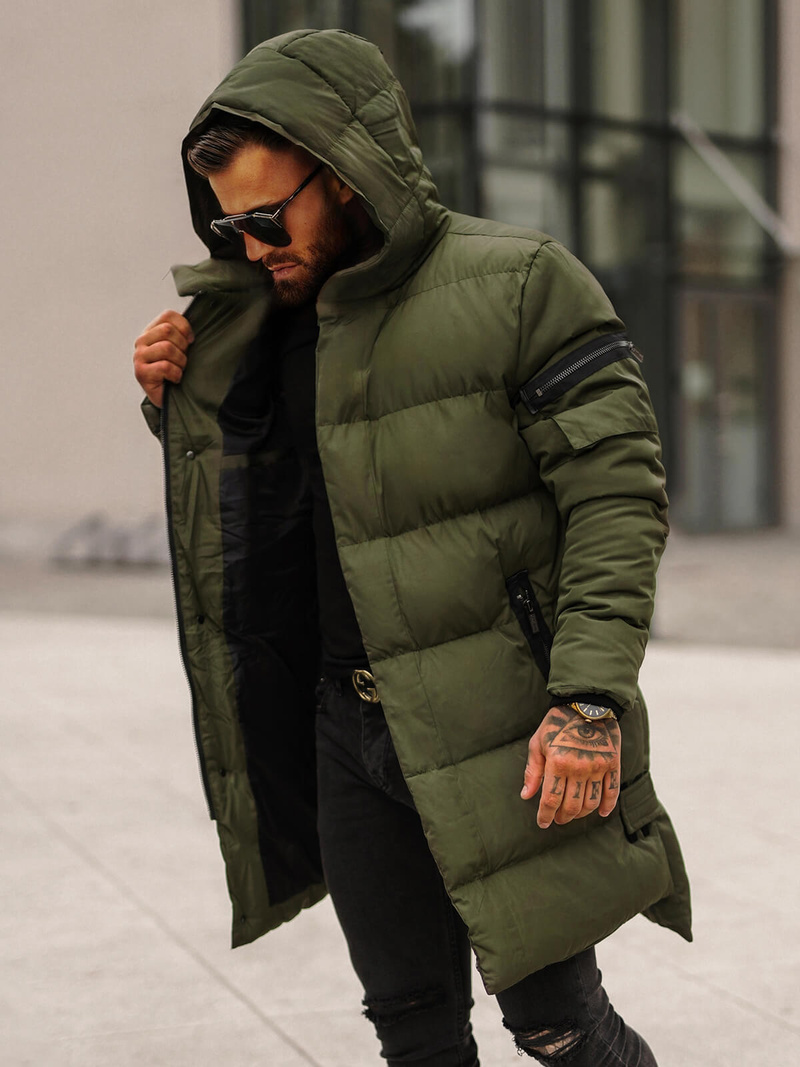 Men's Winter Jacket - Green OZONEE O/M799Z