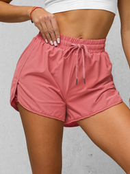 Women's sports shorts - dark coral OZONEE JS/XY24015S