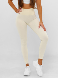 Women's Leggings - Ecru OZONEE JS/17K580/1
