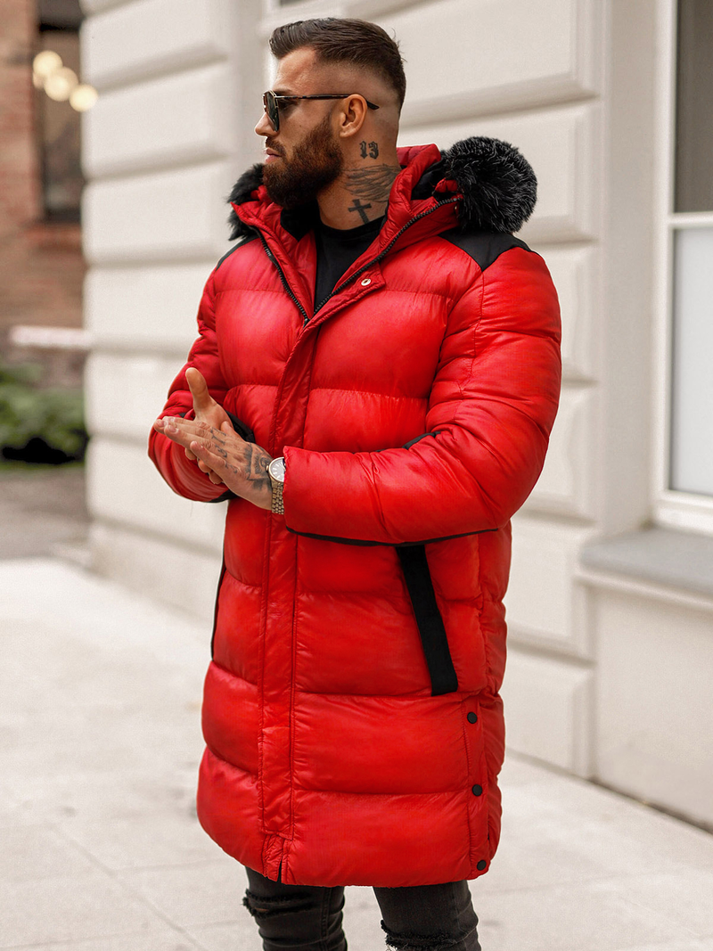 Men's Winter Jacket - Red OZONEE O/M800Z