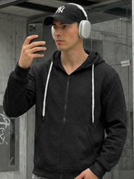 Men's Hoodie - Black OZONEE O/G3066