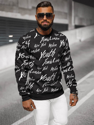 Men's Sweatshirt - Black OZONEE JS/8B1189/3