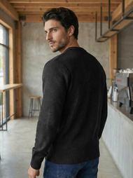 Men's Jumper - Black OZONEE JS/59B3600/3