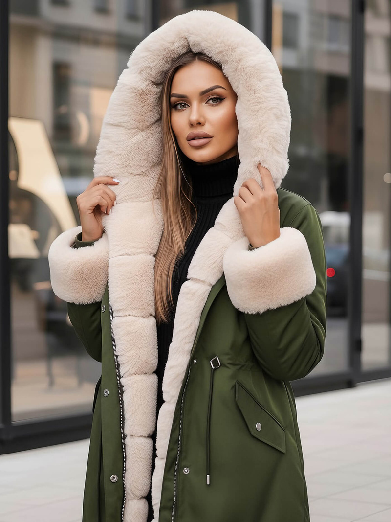 Women's Jacket - Green OZONEE JS/M763/136Z