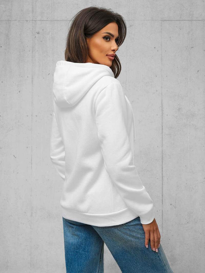 Women's Hoodie - White OZONEE JS/W03Z