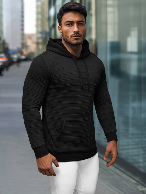 Men's Hoodie - Black OZONEE O/TB2272Z