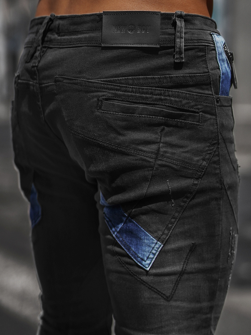 Men's Jeans - Black OZONEE NB/MP0025N