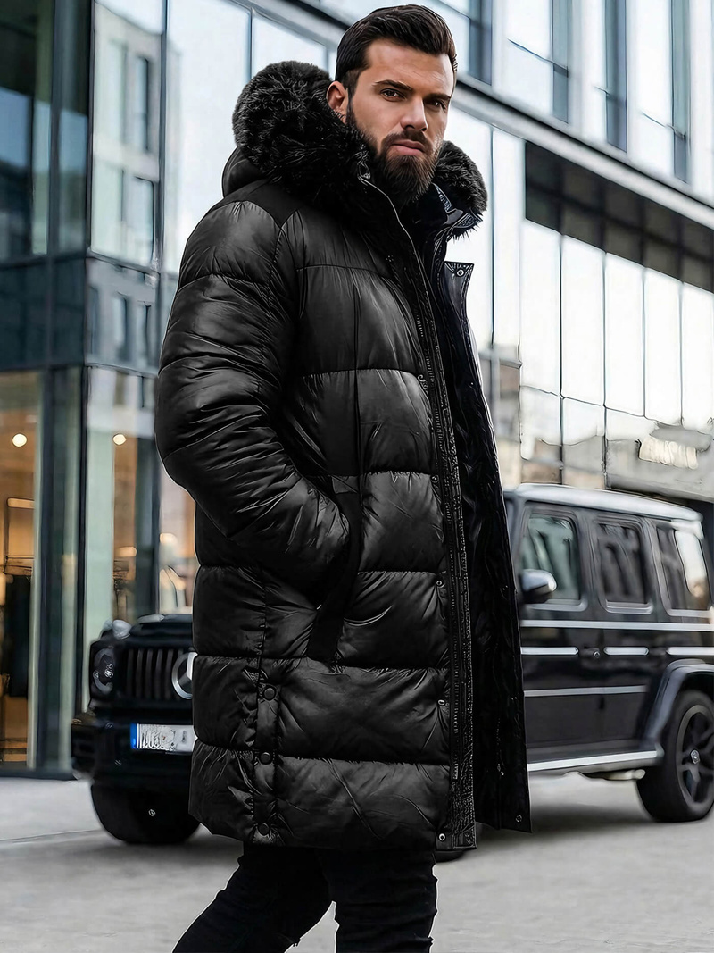 Men's Winter Jacket - Black OZONEE O/M800Z