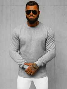 Men's Sweatshirt - Grey OZONEE JS/2001-10Z