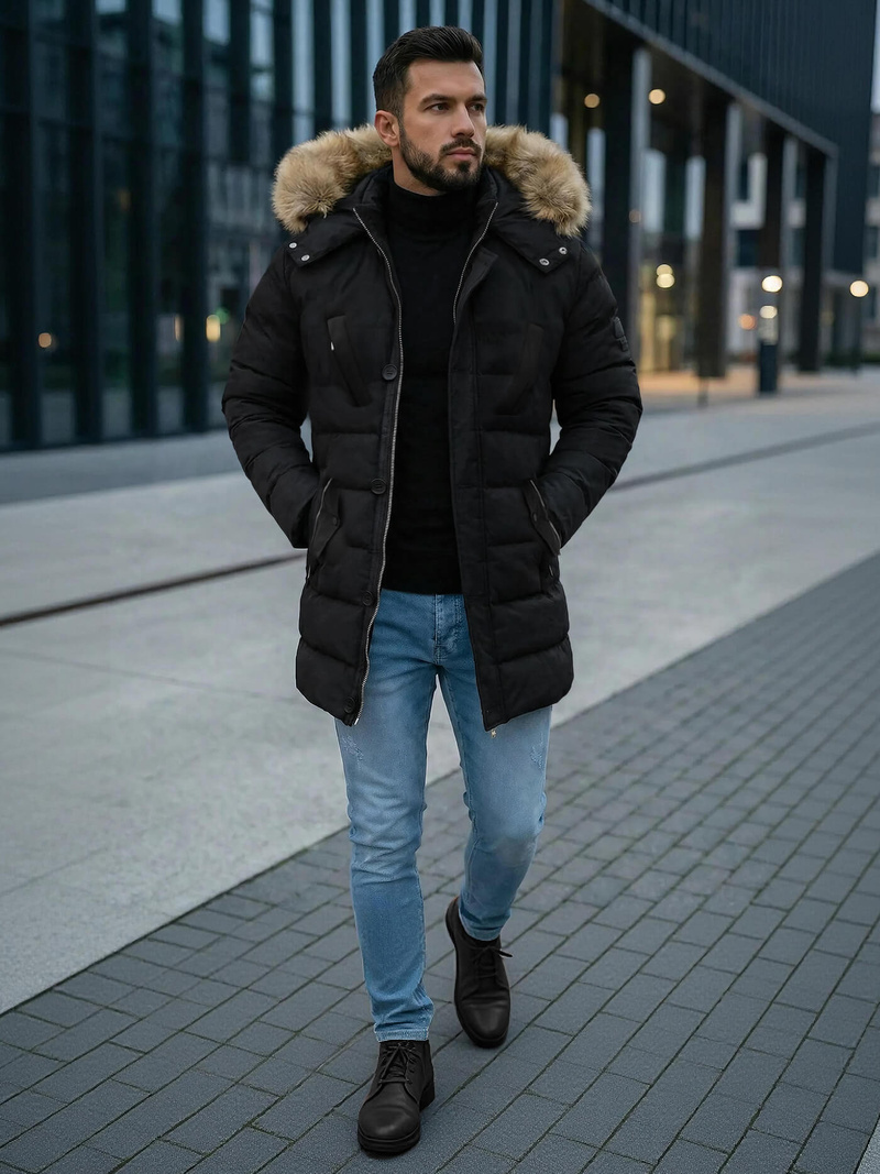 Men's Jacket - Black OZONEE JS/5M3122/392Z