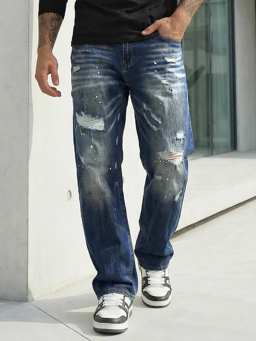 Men's Jeans - Blue OZONEE O/KK2885Z