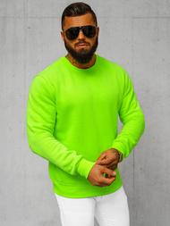 Men's Sweatshirt - Green neon OZONEE JS/2001-10Z