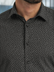 Men's Shirt - Black OZONEE V/V184