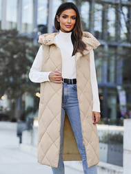 Women's Gilet - Beige OZONEE JS/5M3165/62