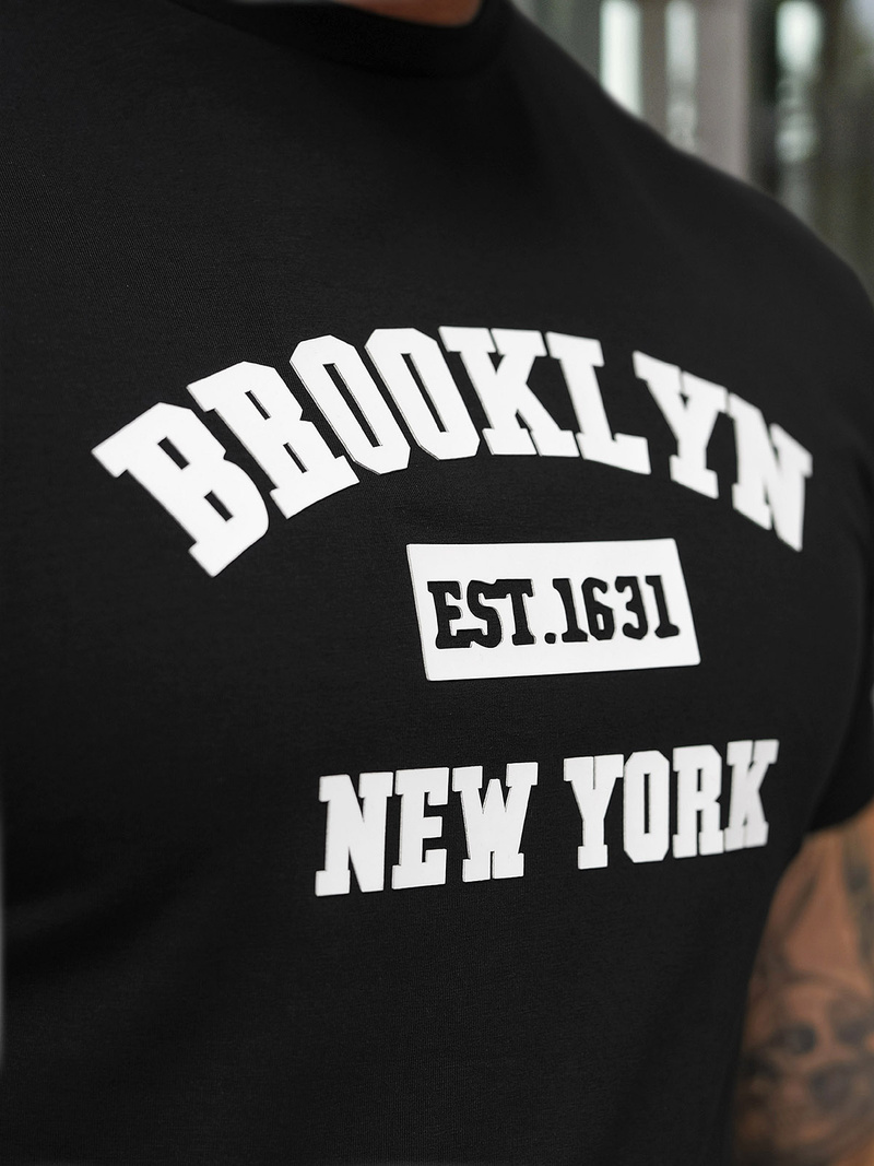 Men's T-shirt - Black OZONEE NB/MT3134